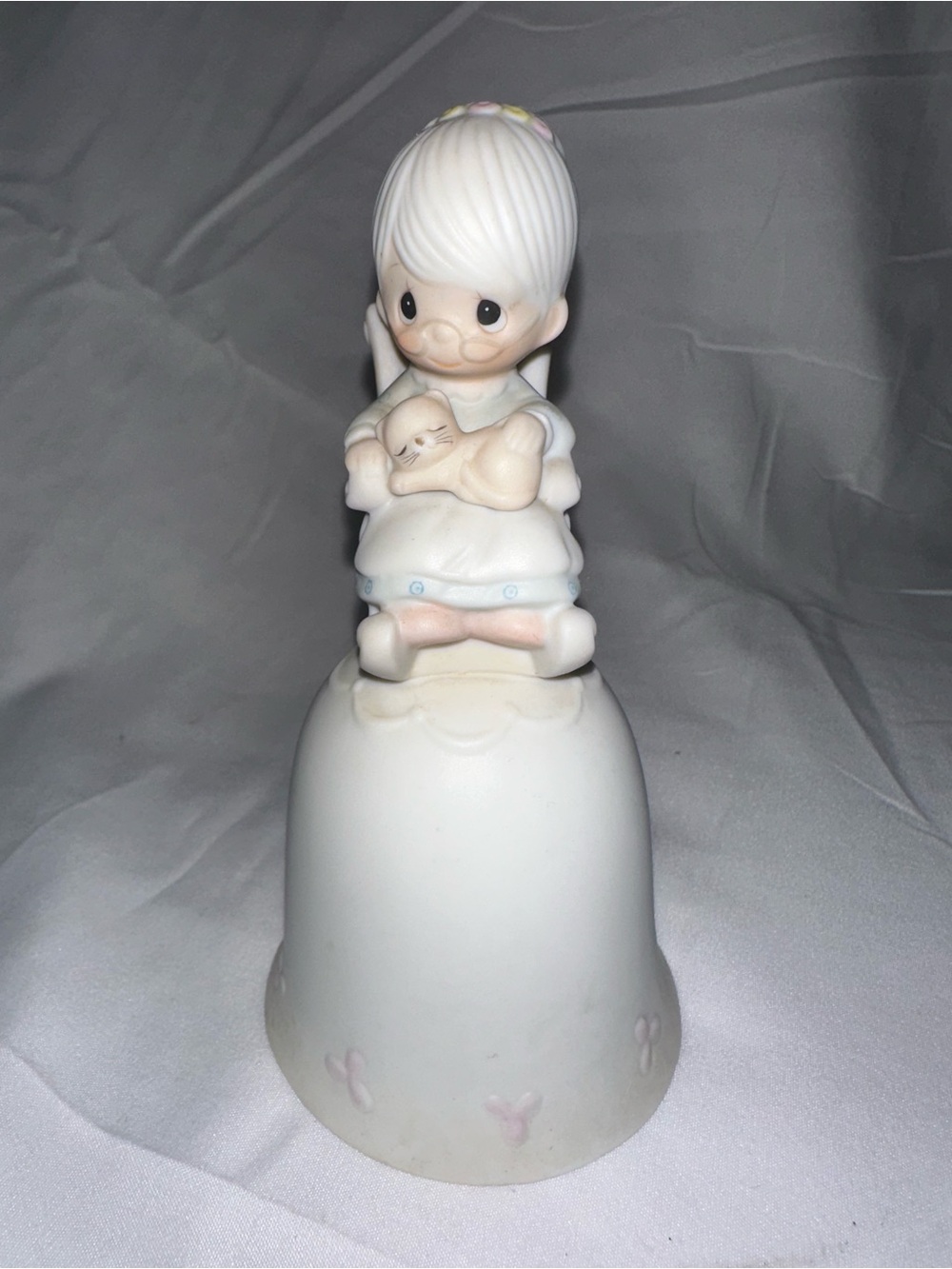 Vintage precious moments purr-fect grandma cat bell 1981